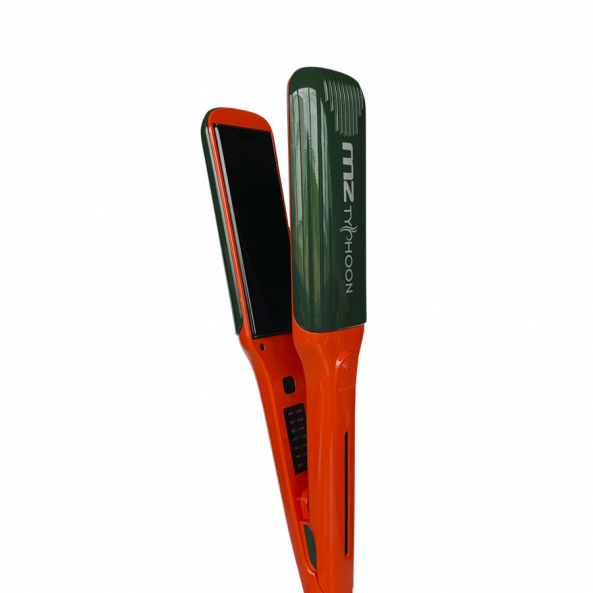 Утюжок титановые пластины MZ Typhoon Оранжевый / Зеленый